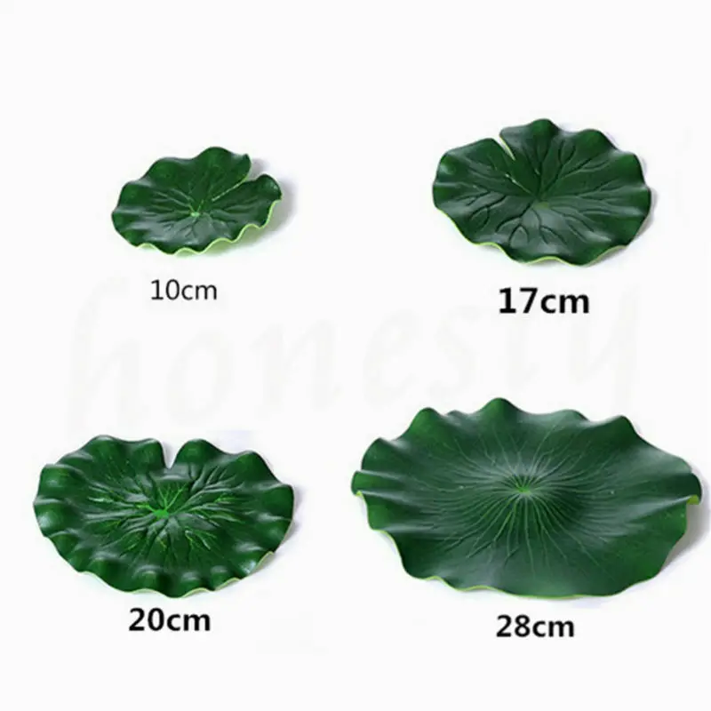 

1 PCS Artificial Fake Lotus Leaf Flowers Water Lily Floating Pool Plants Decor