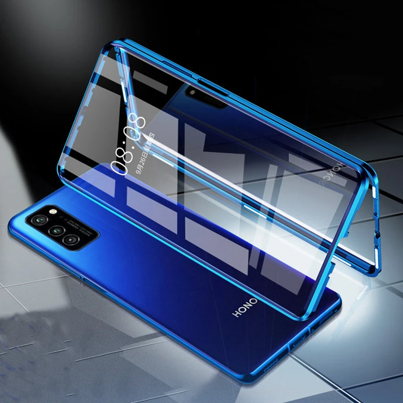 Чехол с двойным стеклом для Huawei Honor V30 View 30 Pro Защитный металлический чехол