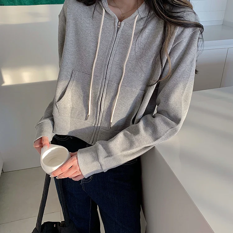 Живой новый корейский модный супер популярный свободный свитер с капюшоном |