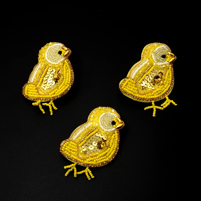 Нашивка с изображением Желтого Цыпленка ручной работы аксессуары для одежды