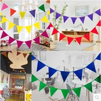 80m white red blue yellow green pennats garland bunting flags silk fabric banners wedding party decoratio bridal shower bunting