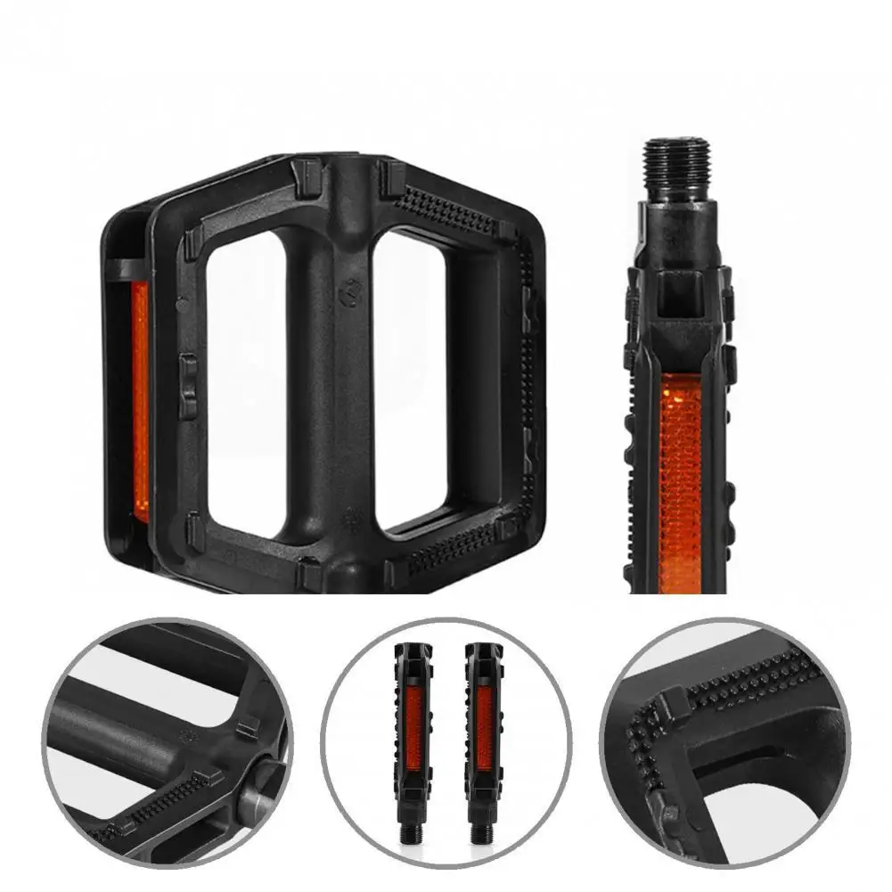 

Hollow 1 Pair Practical Universal Widened Tread Cycling Pedals High Strength Cycling Pedals Anti-skid Teeth for Bike