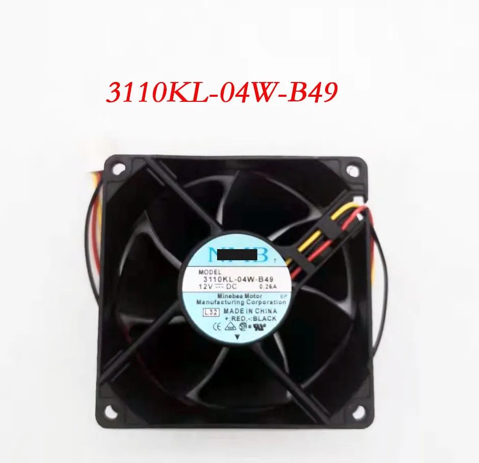 

for NMB-MAT 3110KL-04W-B49 B02 B01 DC 12V 0.26A 3-wire Server Cooling Fan