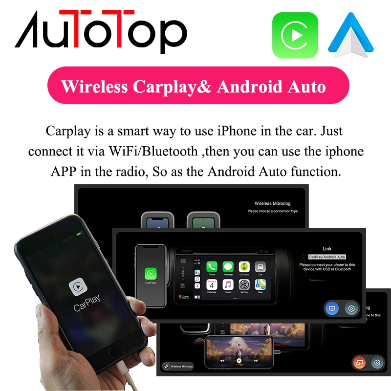 AUTOTOP 6G + 128G Android 11 Авторадио GPS навигация для BMW X5 F15 X6 F16 2014-2019 NBT EVO Snapdragon 662 2Din