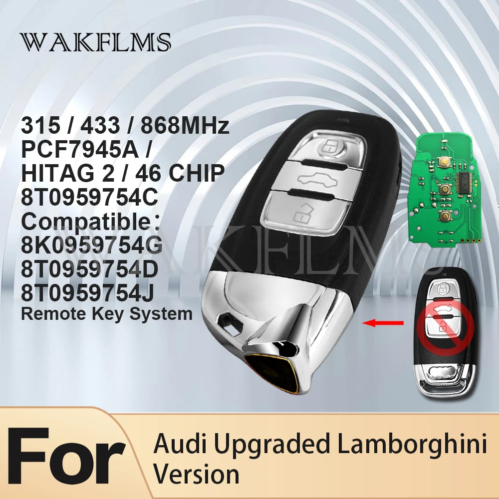 Новейшая модель Модернизированное 3 х кнопок умный дистанционный ключ брелок от