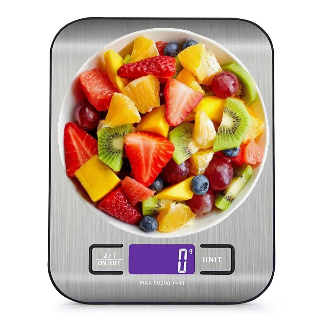 Электронные кухонные весы из нержавеющей стали безбатарейный прибор для