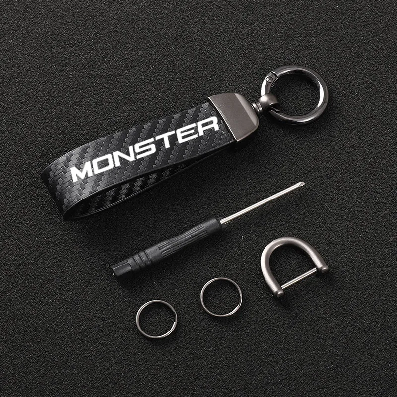 

Leather Motorcycle keychain Horseshoe Buckle Jewelry for Ducati Monster ST2 M 400 600 620 750 919 796 696 M600 ST2 821 795 797