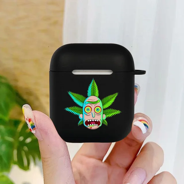 Rick and Morty Soft Black matte Case For AirPods Pro 2 1 3 10