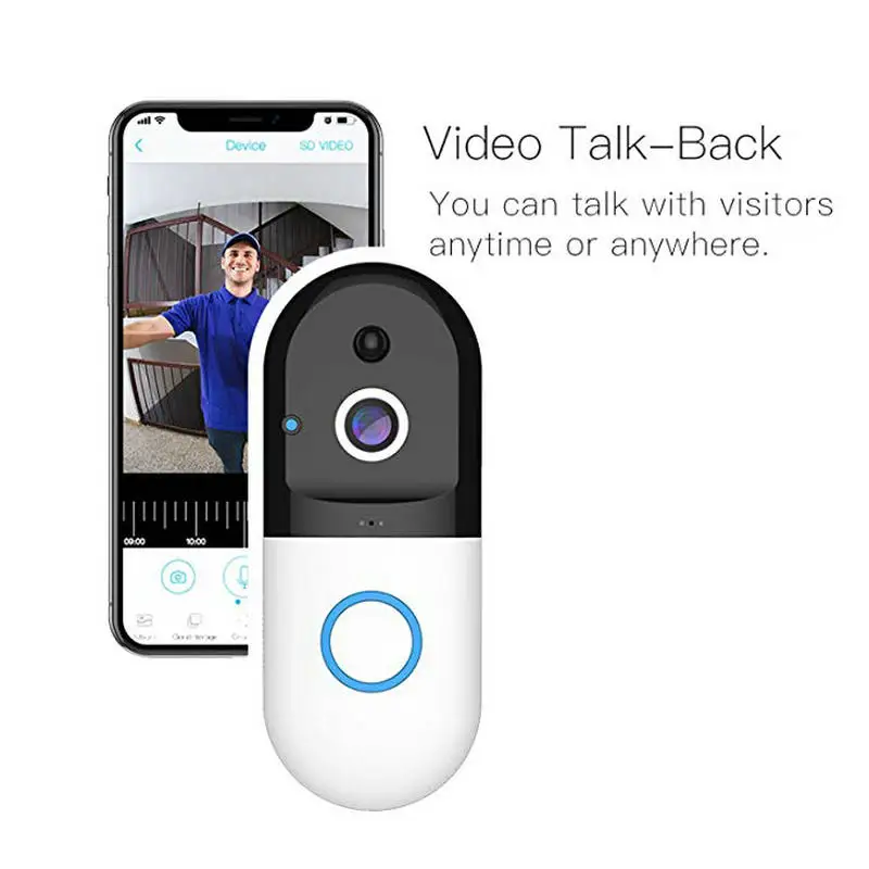 Smart IP Wireless Video Door Bell B50 Intercom WI-FI Phone WIFI Doorbell Camera Apartments FIR Alarm Home Security | Безопасность и
