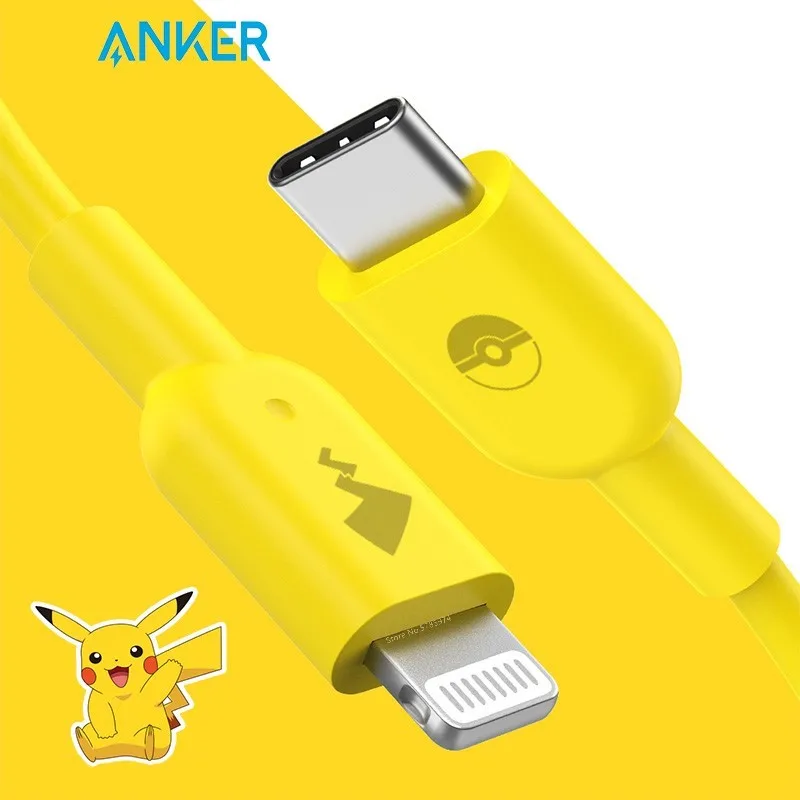 Кабель для быстрой зарядки Anker PowerLine II с Lightning Pikachu (A8632) | Мобильные телефоны и