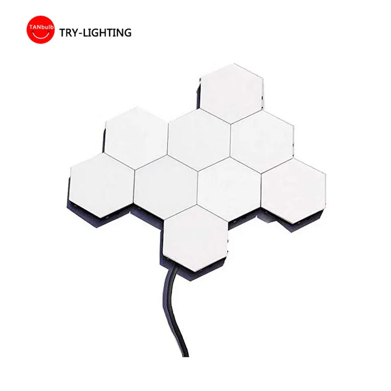 

LED quantum light honeycomb light touch induction six deformation combination background wall light living room corridor light