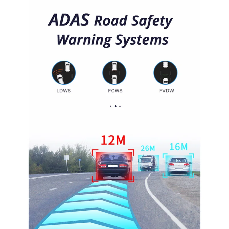 Видеорегистратор Adas Fhd1080P Usb Dvr Kamera Camera Ldws g сенсор Pip Автомобильные