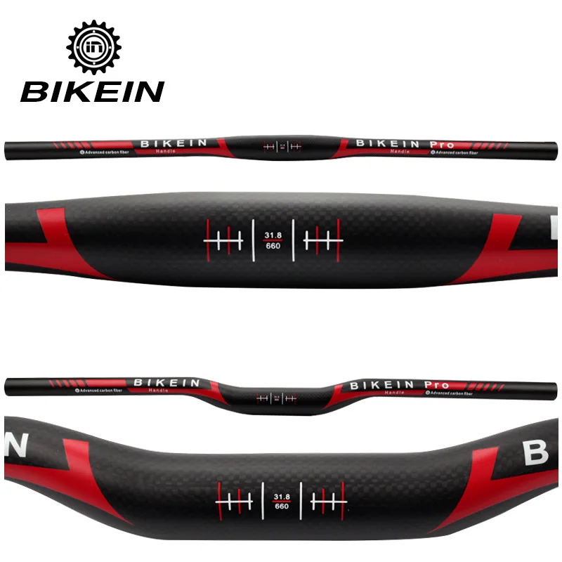 BIKEIN 3K руль из углеродного волокна T700 MTB ультра-светильник 31 8 мм горный велосипед