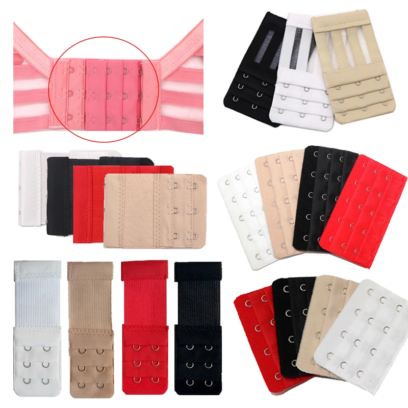 

Lady 1/2/3/4/5 Hooks Bra Extender for Women's Elastic Bra Extension Strap Hook Clasp Expander Adjustable Belt Buckle Underwear