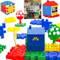 plastic puzzle toy angel homeland house inserting block preschool learning intelligence assemble shape match game 1bag