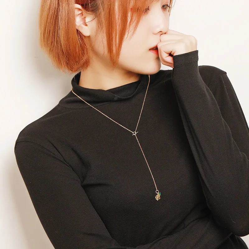 Женское ожерелье из серебра 925 пробы с фианитами|Ожерелья| |