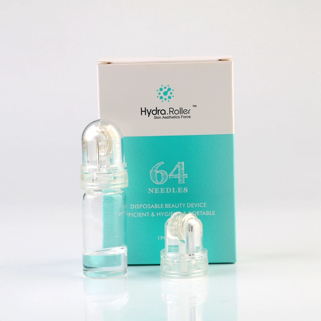 

New Hydra Roller 64 Pins Titanium Needles Microneedle Dermaroller Anti Aging Wrinkle Removal Meso FDA CE