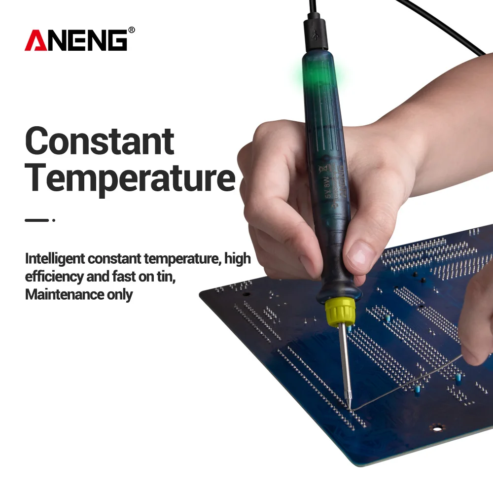 

Mini USB Electric Soldering Iron Adjustable Temperature 5V DC/8W Welding Solder Rework Station Heat Pencil Repair Tools