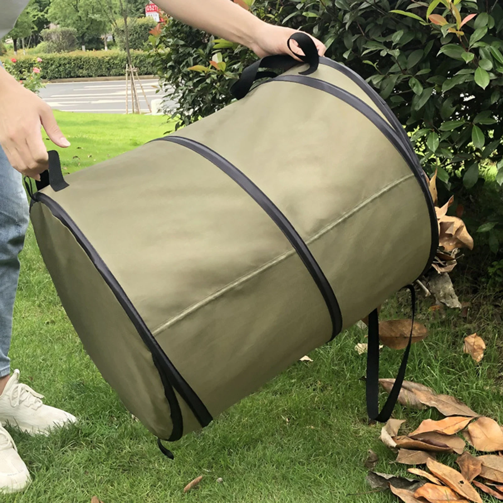 

Portable Collapsible Gardening Waste Bag -up Leaf Bin Container for Home Outdoor
