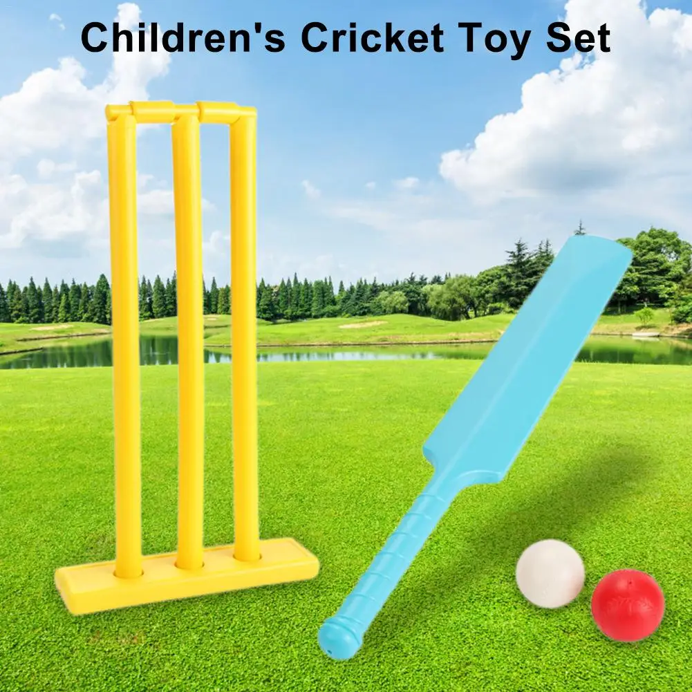 Kids Cricket Set Outdoor Interaction Leisure Educational Toys Early Development toys Children Plastic Cricket Balls Playing set