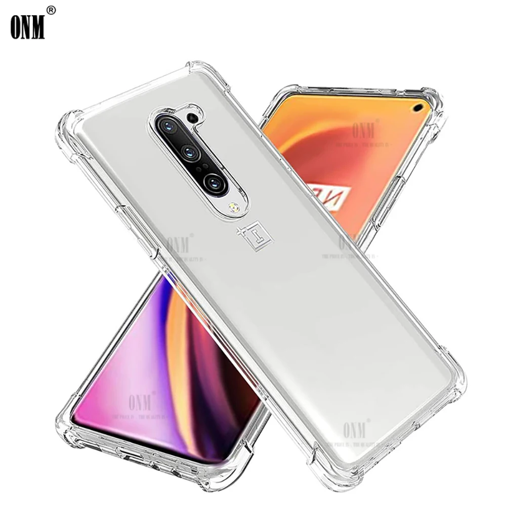 Противоударный чехол для OnePlus 8 Pro силиконовые чехлы телефонов 1 + задняя