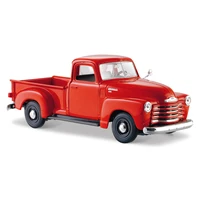 maisto 124 1950 chevrolet 3100 pickup red static die cast vehicles collectible model car toys