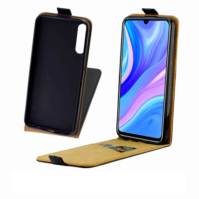 Деловой кожаный чехол для Huawei Enjoy 10/Honor Play 3 Вертикальный флип-чехол с отделением
