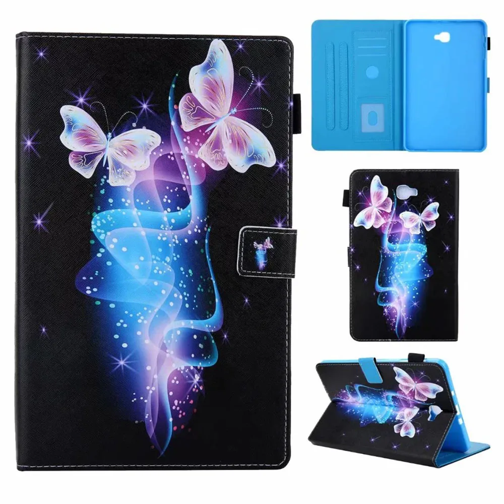 SM-T280 чехол для samsung Galaxy Tab A A6 7,0 T280 T285 SM-T285 чехол Funda Модный чехол с кошкой для планшета - Цвет: Butterfly