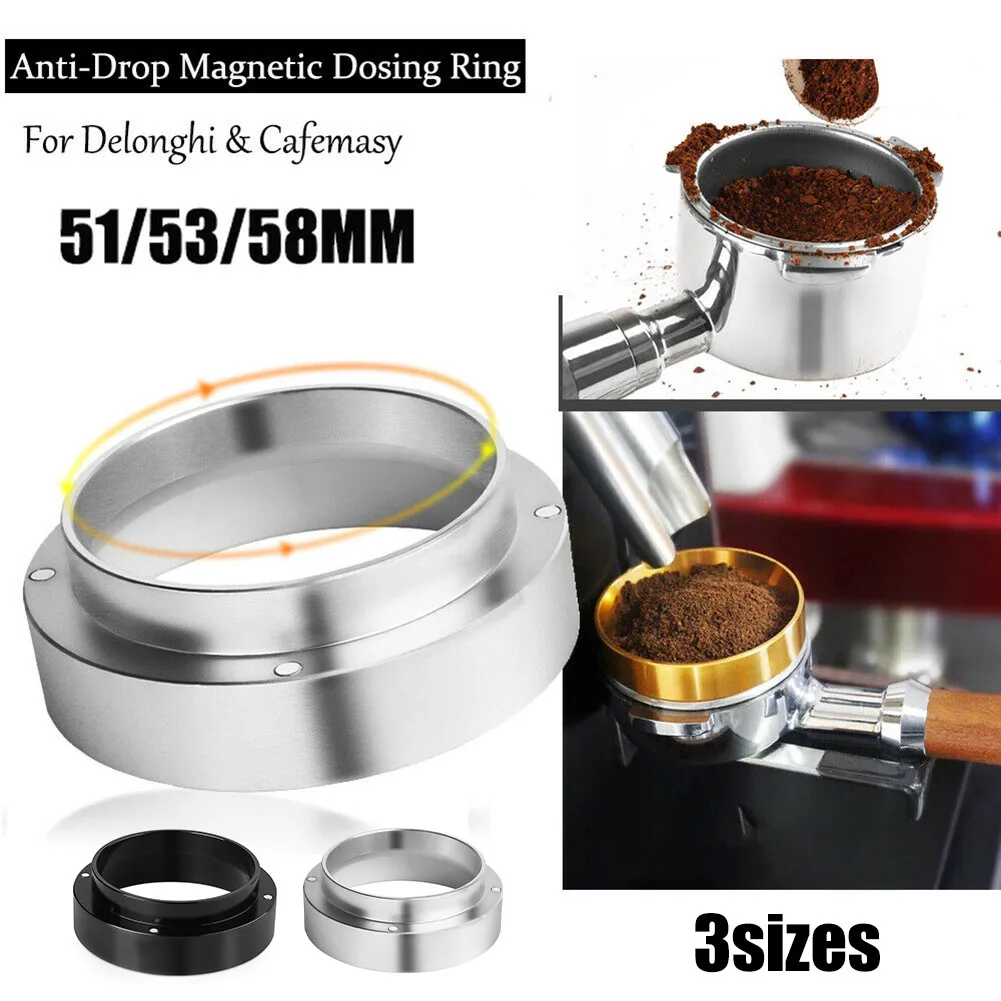 

51/53/58mm Coffee Dosing Ring Coffee Filter Replacement Ring For Espresso Barista Funnel Portafilter Espresso Coffee Dosing Ring