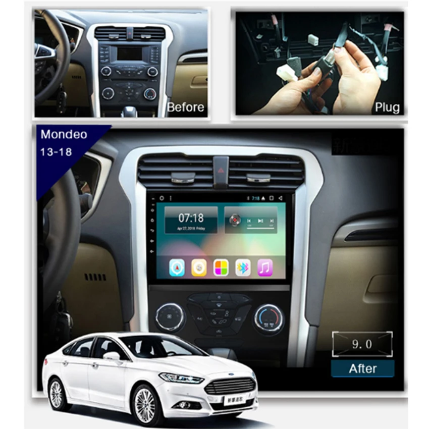 Автомобильный радиоприемник Android мультимедийный плеер для Ford Mondeo 2014 ~ 2016