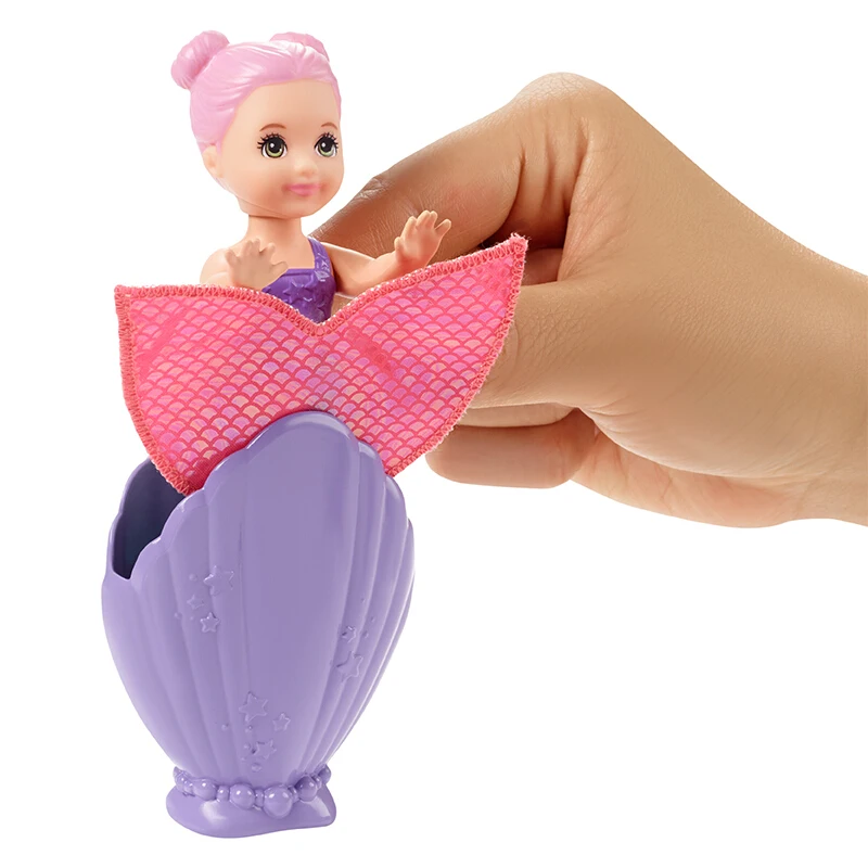 Оригинальная мини-кукла Барби с юбкой-годе открытая Веселая игрушка-сюрприз