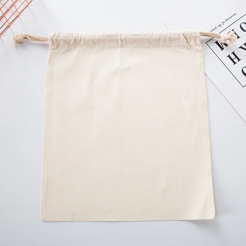 Пакет Drawstring многоразовые хозяйственные сумки холщовые сумки многоразовые хлопковые пакеты продуктовые хозяйственные сумки
