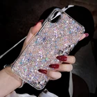 Силиконовый чехол с блестками для samsung galaxy note 10 lite 9 8 s10 s10e s9 s8 s20 plus s7 edge e galaxi, задняя крышка, чехлы