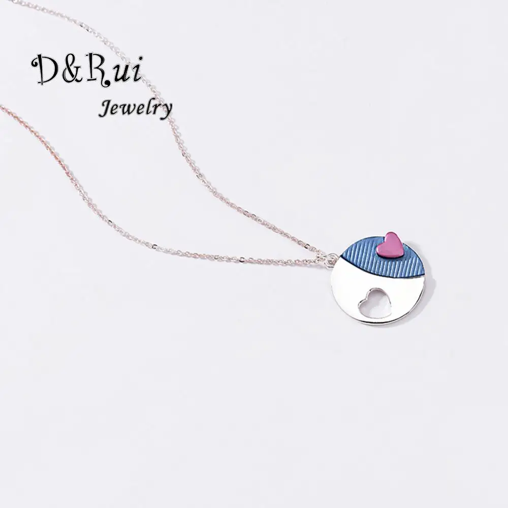 Модные эмалевые ожерелья Чокеры в форме сердца 2020 для женщин цепи чокер Яркие