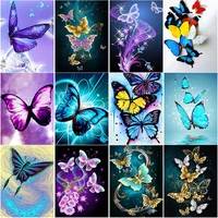 new 5d diy diamond painting butterfly diamond embroidery animal cross stitch full square round drill crafts art home decor gift