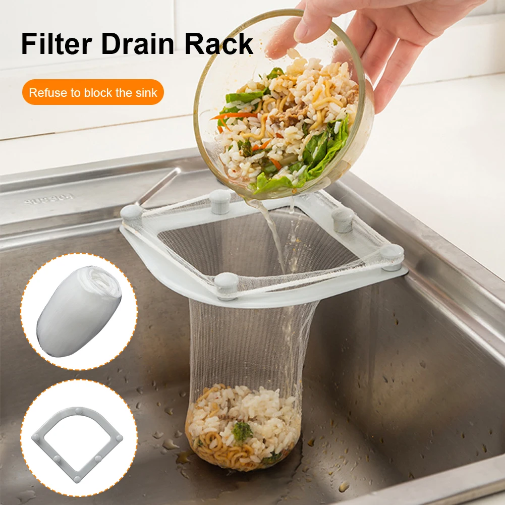 

100PCS Kitchen Triangular Sink Strainer Home Bar Kitchen Dining Gadgets Vegetable Fruit Drainer Basket Sink Filter Shelf