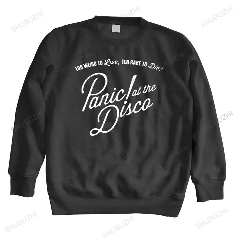 

Man crew neck hoodie Print Music Band Panic At The Disco Fashion sweathisrt long Sleeve autumn Casual Hipster Polyester hoody