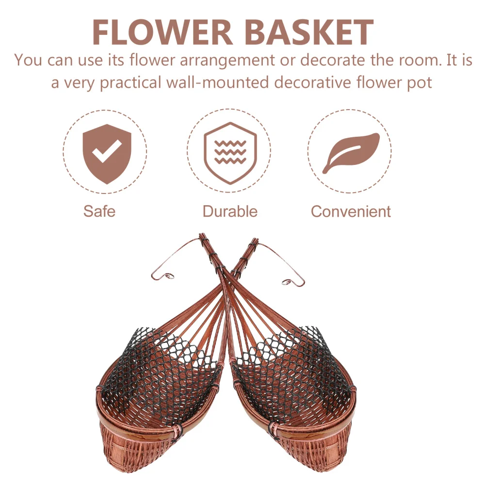 

2pcs Indoor Hanging Flowerpot Multi-purpose Flower Holder Wall-mounted Decor
