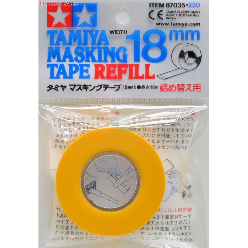 Изоляционная Лента Tamiya 6 мм-10 мм-18 мм 3 рулона 87033-87034-87035 | Инструменты