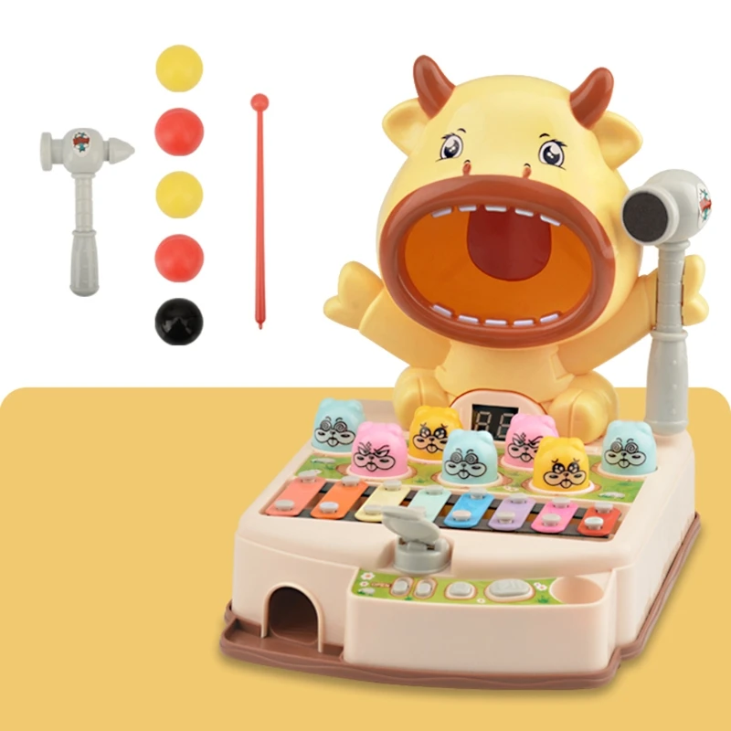 

Children's Simulated Enviroment Real Hamster Cow/Dinosaur Whack-A-Mole with Cute Design Portable Educational Toys