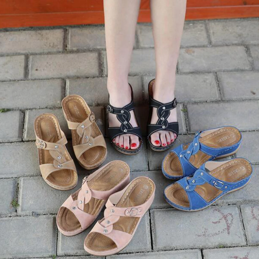 

new summer Cross taping Women Comfortable Feet Outdoor Sandal Slippers Fashion Non Slip Beach Slippers Casual Sandal women sy34