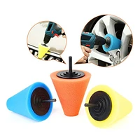 3inch 4inch burnishing ball polishing cone car hub buffing sponge auto wheel polishing sponge used for electric drill