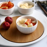 nordic creative breakfast plate ceramic western plate bamboo wood plate chopping board pasta steak plate tableware supplies