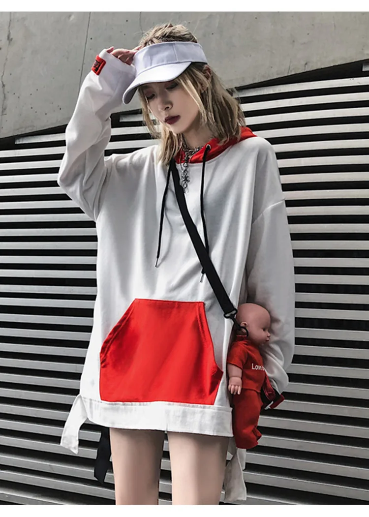 Aolamegs толстовки для мужчин крутые комиксы девушка печати пуловер Harajuku стиль толстовка с капюшоном высокий уличный пэчворк уличная пара