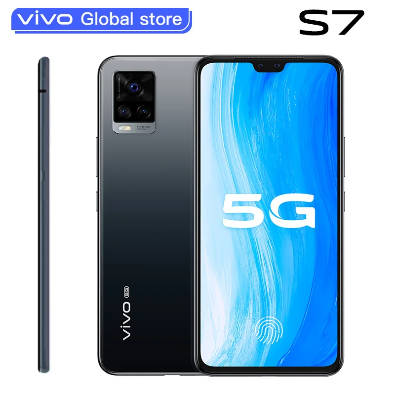 Origianl vivo S7 телефон 8 Гб 256 ГБ Snapdragon 76 фронтальная камера 44 Мп + задняя 64 мп 33