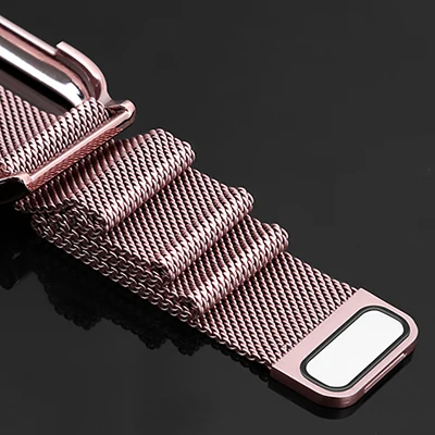 Mlianese Loop чехол+ ремешок для Apple Watch 3 2 1 ремешок 42 мм 38 мм металлическая крышка Iwatch 5 4 ремешок 44 мм 40 мм браслет аксессуары для часов - Цвет ремешка: rose pink