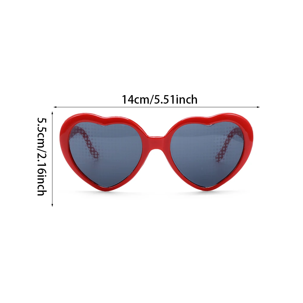 

Fashion Women Sunglasses Effects Glasses Watch The Lights Change to Heart Shape At Night Diffraction Glasses