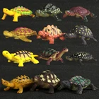 12 шт.лот, реалистичные морские черепахи, пластиковые мини-животные, имитация моделей черепах, украшение для аквариума, игрушки