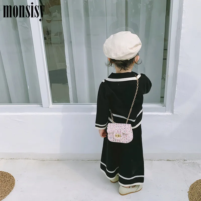 Monsisy зимний Роскошный кошелек для монет и сумочка девочек Сумка через плечо