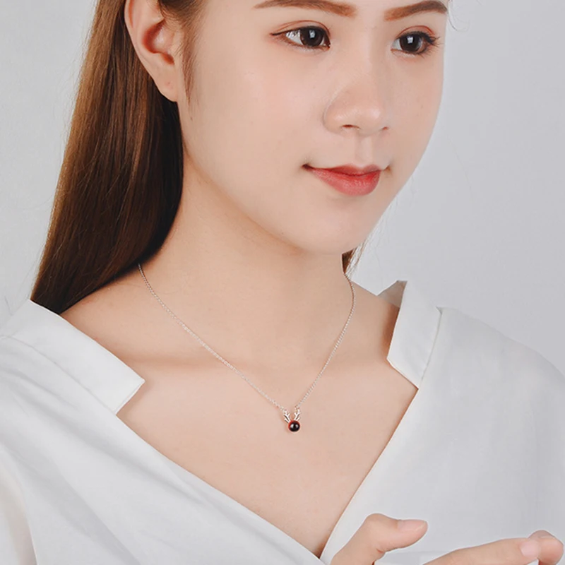 MEETSOFT посеребренное ожерелье с подвеской Минималистичная цепочка до ключиц